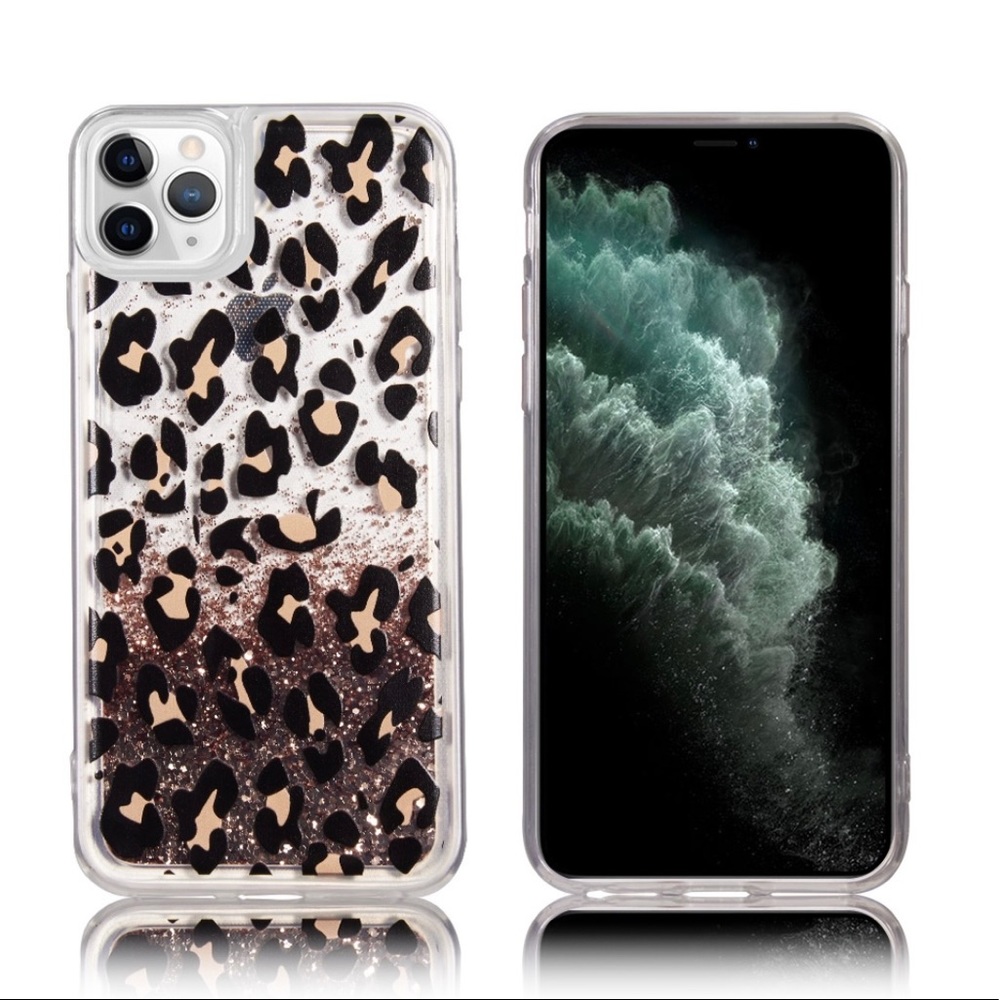 Leopard Glitter Case for iPhone 13 Pro Max
